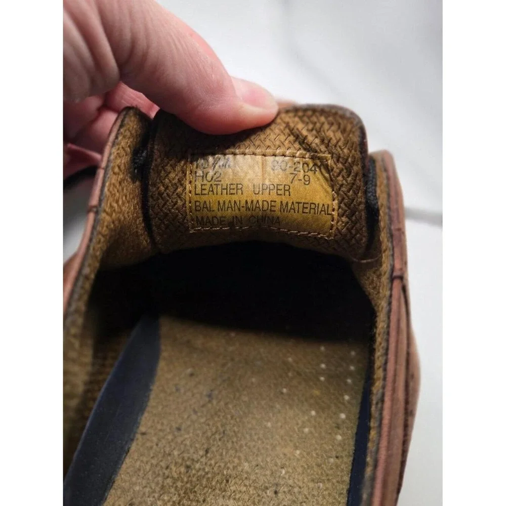 Dockers Oxford Shoes Mens 10.5M Brown Suede Brogue Lace Up Dress Casual (S6)